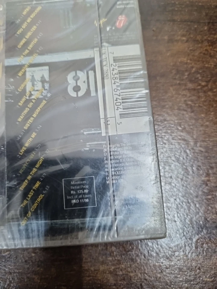 The Rolling Stones No Security INDIA Cassette SEALED RARE TAPE - Image 4 of 4
