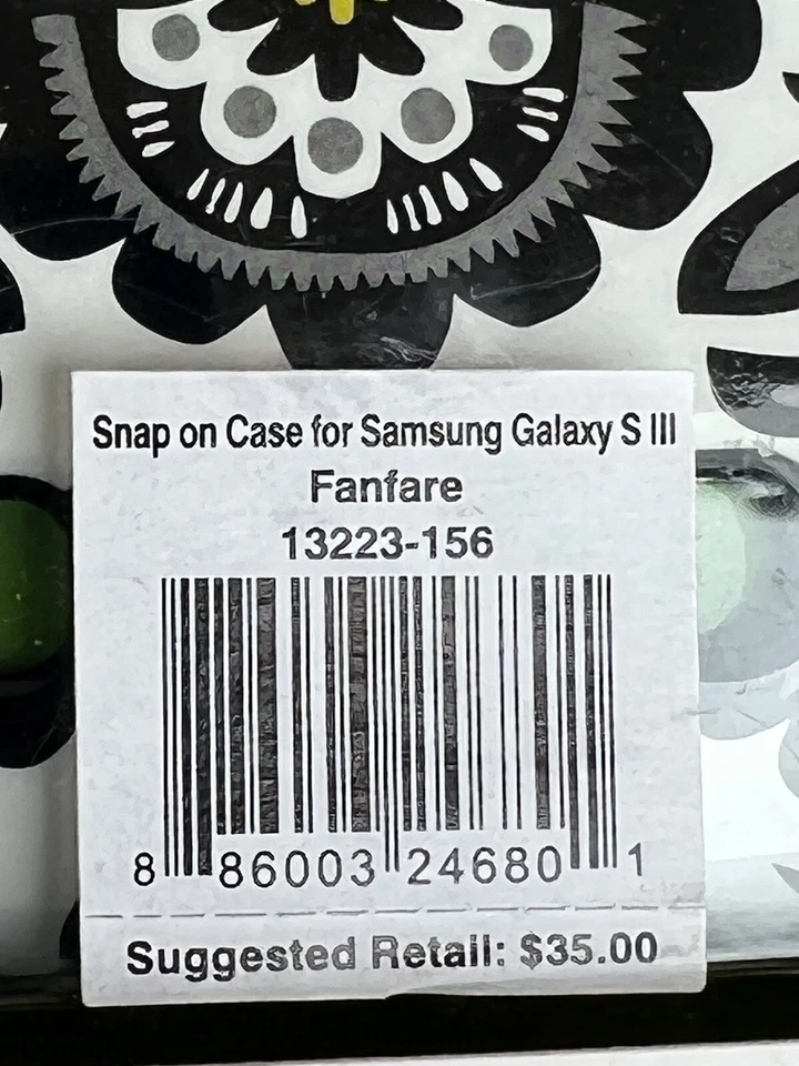 Funda de teléfono Vera Bradley nueva a presión para Samsung GalaxyIII Fantare 13223-156  Foto 3 de 4