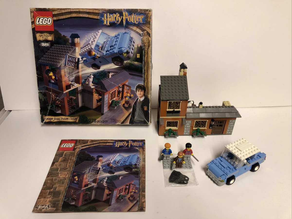 Lego 4728 Harry Potter Chamber of Secrets Escape from Privet Drive 100 Complete