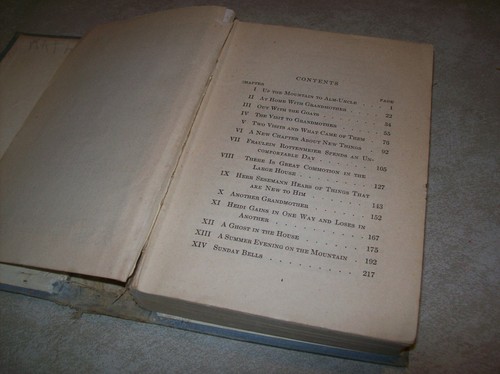 Antique 1910s Heidi Childs Story Life in the Alps Johanna Spyri Illustrated - Picture 5 of 7