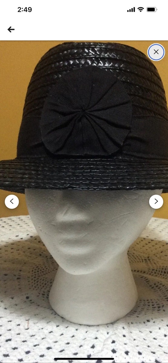 Vintage Betmar Made in Italy Wide Brim Straw Sun Hat Women display picture 3