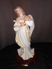 Tall 19"  Sabidin Vittorio Porcelain Angel/Harp Limited 228 of 1500 VNT 1998