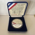 VTG 2005 Remember Pearl Harbor USS Arizona 1 Oz .999 Silver Proof Round COA Box