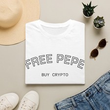 Free Pepe Buy Crypto T-Shirt | Meme Crypto Shirt