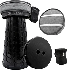 Portable Folding Stool Telescopic Chair Travel Fishing Camping Collapsible Seat