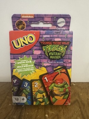 UNO Card Game Teenage Mutant Ninja Turtles Mutant Mayhem Mattel Sealed deck
