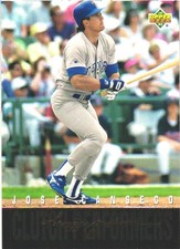 1993 Upper Deck #R4 Jose Canseco Reggie Jackson's Clutch Performers