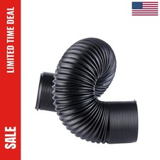 63mm 76mm Car Cold Air Intake Tube 2.5inch 3inch Black Universal Flexible Air
