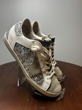 Golden Goose Superstar Women s Glitter And Leather Shoes Size 37 Suede Toe
