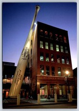 Postcard Louisville Slugger Giant Bat Made Usa Baseball Museum