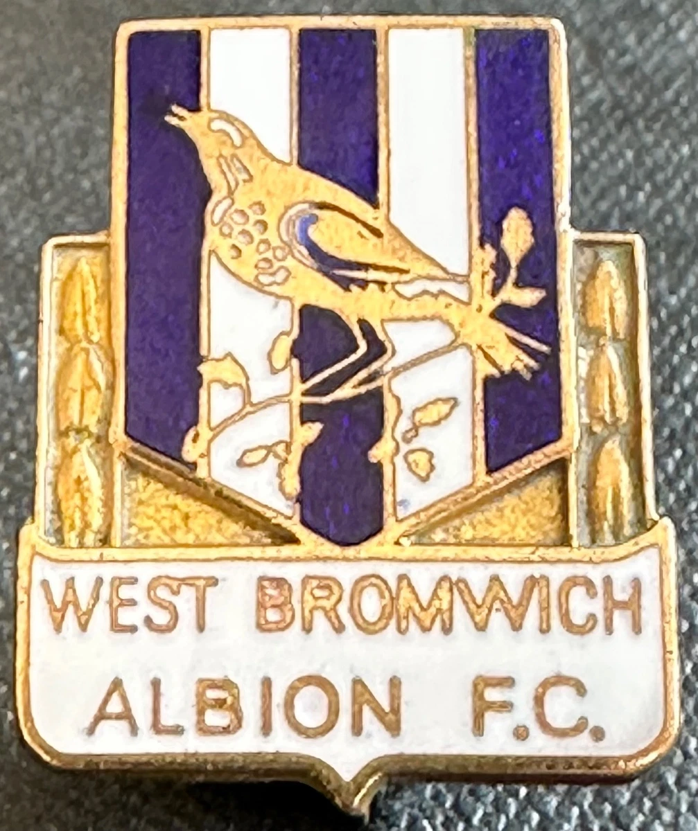 Badge épingle émaillé West Bromwich Albion AEW - Vintage Football Anglais - Souvenir Collection