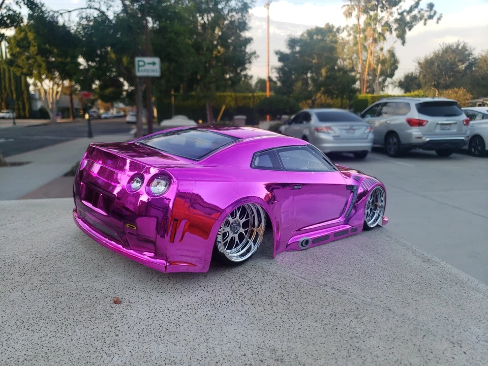 200mm 1/10 CHROME PINK R35 4Tec-2 HPI RDS DC10 YD2 MST TT02 FZ02 Body Only - Image 4 of 4