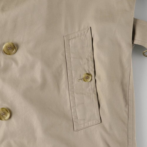 Vintage Burberry 100% Cotton Trench Coat Made in England Men's Size Medium - Picture 9 of 24
