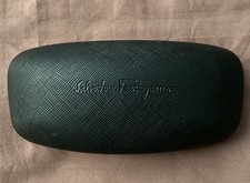 Salvatore Ferragamo Authentic Hard Eyeglass/Sunglass Case Black Clamshell