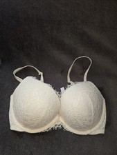 Victoria's Secret Dream Angels Push Up Bra 32DD White Lace