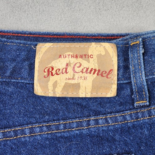 Red Camel Denim Blue Jeans Mens 40x32 Dark Wash Cotton Straight Leg - Picture 2 of 10