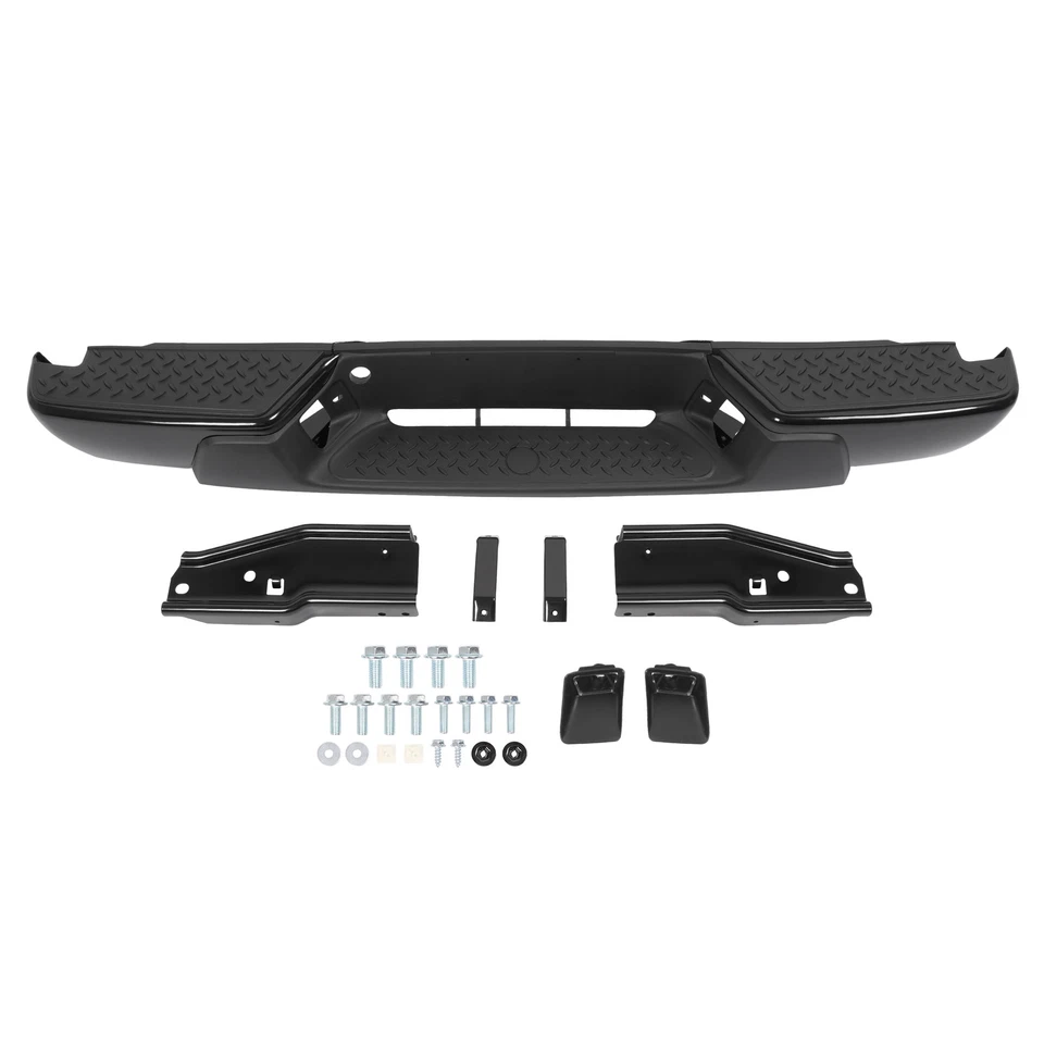 Rear Step Bumper Assembly For Chevy Colorado GMC Canyon 2004-2012 Chrome & Black Foto 2 de 4