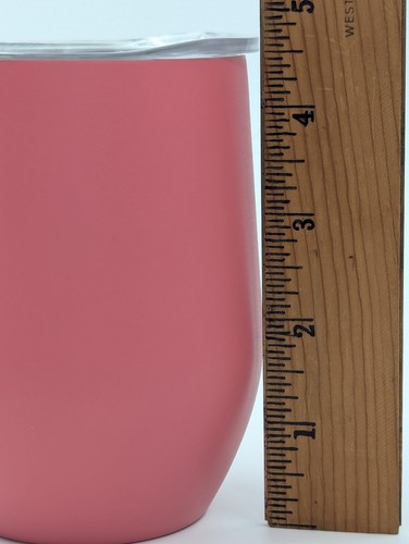 Vaso de acero inoxidable rosa "Te amo mamá" regalo para madre - Imagen 3 de 7
