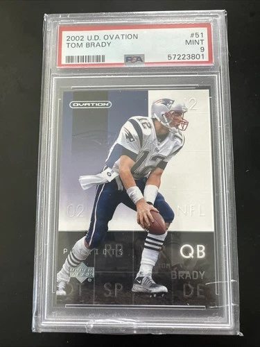 2002 Upper Deck Ovation - Tom Brady #51 PSA 9
