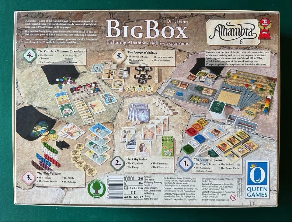 Juego de Mesa Alhambra Big Box con Expansiones Juegos Reina Foto 2 de 4