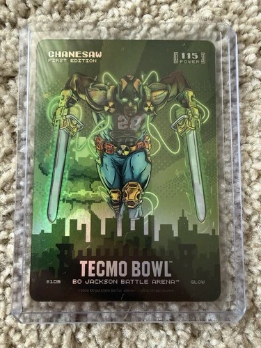 Bo Jackson Battle Arena Tecmo Bowl Chainsaw Glow Skyline Case Hit