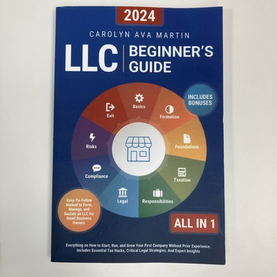 #ad LLC Beginner#x27;s Guide All In 1 2024 Carolyn Ava Martin Paperback $13.89