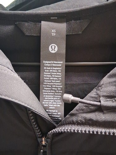 NWT ~ Lululemon Navigation 700 Fill Down Puffer Hoodie Jacket Black XS PT Men's - Picture 4 of 15