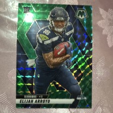 2025 Panini Mosaic Green Mosaic Prizm Rookie Elijah Arroyo #314 Seahawks