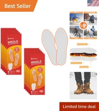 Eco-Friendly Disposable Insole Warmers - Long Lasting 12+ Hour Heat Protection