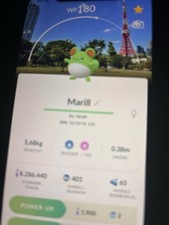  Pokémon Stempel Tokio Shiny Marill  Mit Hin...