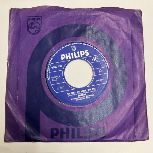 Severine – Un Banc, Un Arbre, Une Rue / Viens - 1971 Phiulips 7" Vinyl 6009 135 - Foto 2 di 5