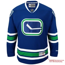 Vancouver CANUCKS RBK Premier Officially Licensed NHL Jersey, size: S, L