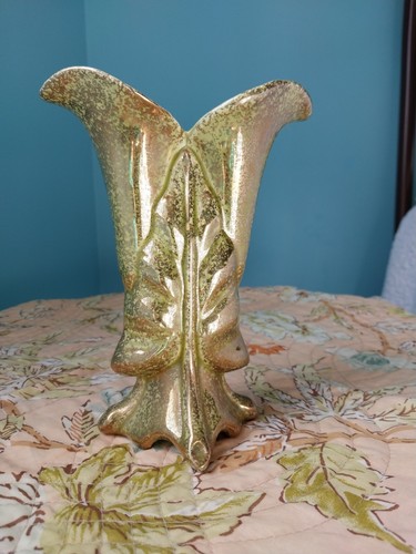 Vintage Vase,Nor-So Pottery Made in Camden, Ark.,Arrow Leaf Design,Stunning - 第 1/13 張圖片