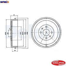 2x BRAKE DRUM BF379 FOR CADILLAC ALFA ROMEO FIAT MAREA/Weekend FIORINO/Pick/up
