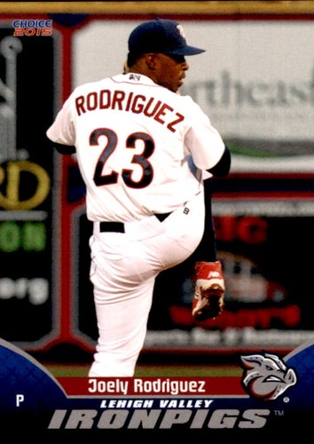 2015 Lehigh Valley Ironpigs Choice 1st ED #24 Joely Rodriguez Dominican Republic - Picture 1 of 2