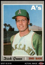 1970 Topps #311 Dick Green Athletics 7 - NM