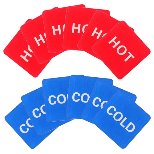 20 PCS Hot and Cold Distinction Sign Faucet Indicator Stickers Hand Wash - Picture 2 of 12