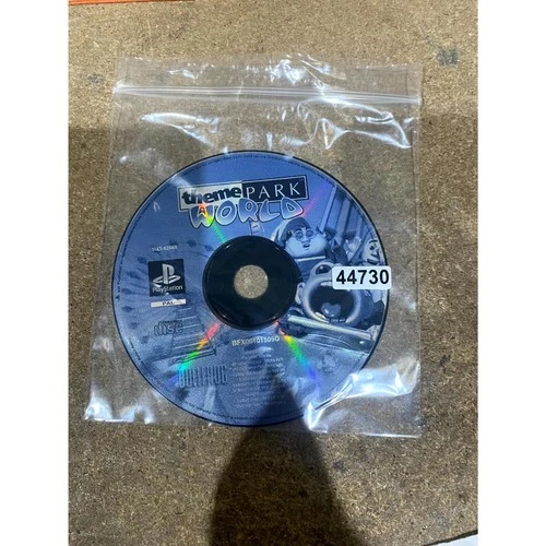 Theme Park World Sony PlayStation 1 Construction & Management Video Game Disc