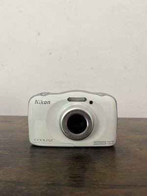Nikon COOLPIX S33 13.2MP Digital Camera - White for sale
