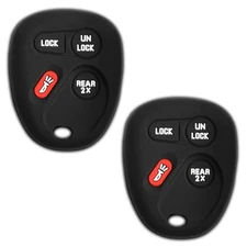 2 Key Fob Remote Skin Shell Case Cover for Chevrolet GMC 15043458