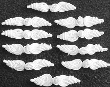  Frog Button Closures Off White White 10 Pair Lot Chinese Decorative Button Knot