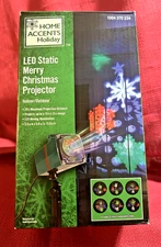 Home Accents Holiday LED Static 🎄Merry Christmas Illusion Projector Images 🎄🎄