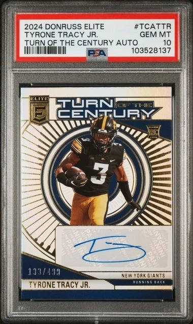 Tyrone Tracy Jr. Panini Donruss Elite Turn of the Century Autographs #TCATTR Base