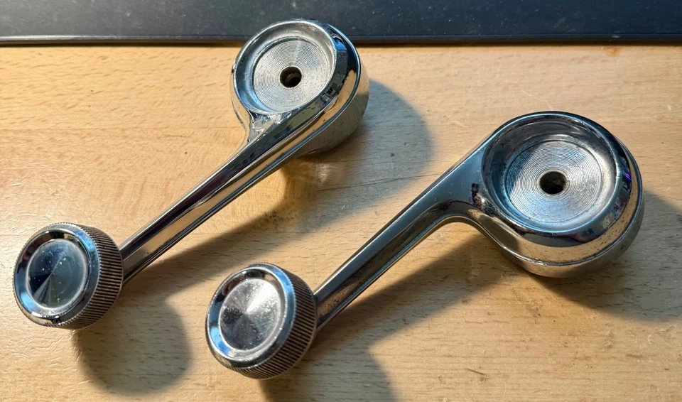 1965 1966 AMC AMBASSADOR CLASSIC MARLIN MAÇANETAS DE PORTA DE MANIVELA DE JANELA ANOS 60 RAMBLER?? - Imagem 4 de 4