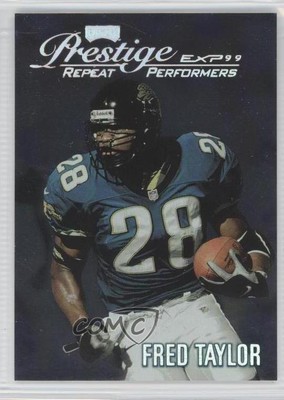 1999 Playoff Prestige EXP Repeat Performers Reflections magasin Argent /3250 Fred Taylor