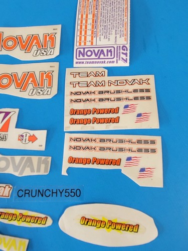 Team Novak Decal Sticker Lot Partials 1/10 Vintage RC - Picture 2 of 5