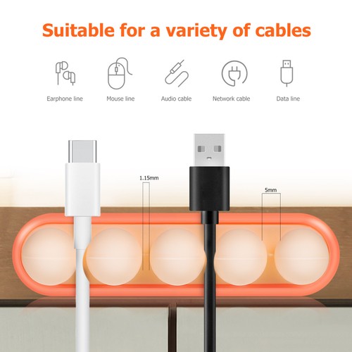 3 Pcs Desktop Cable Organizer Storage Cord Keepers for Charging Cords - 第 5/11 張圖片