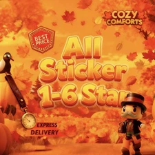 ⭐1-6 Stars Monopoly Go  Stickers | Golden Blitz Choco Bliss & Holiday Train