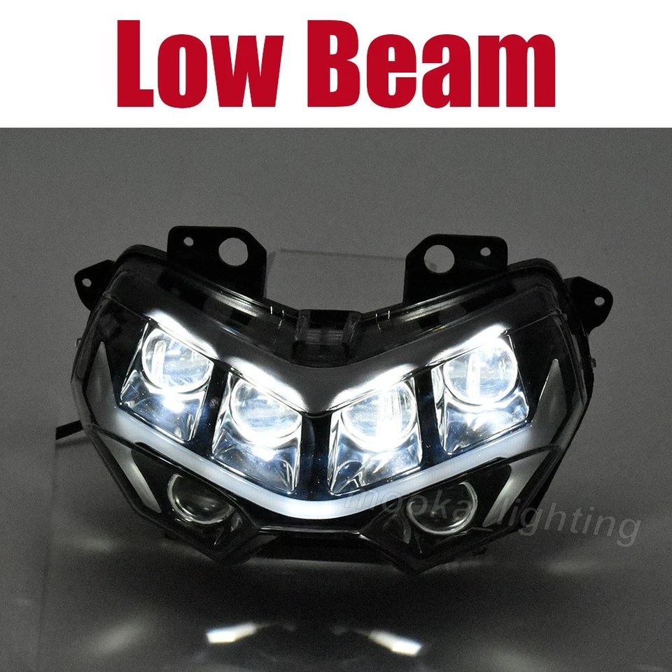 Conjunto de faros LED DRL haz alto/bajo para Kawasaki Z900 Z H2 Z400 Z650 2020-2024 Foto 3 de 4