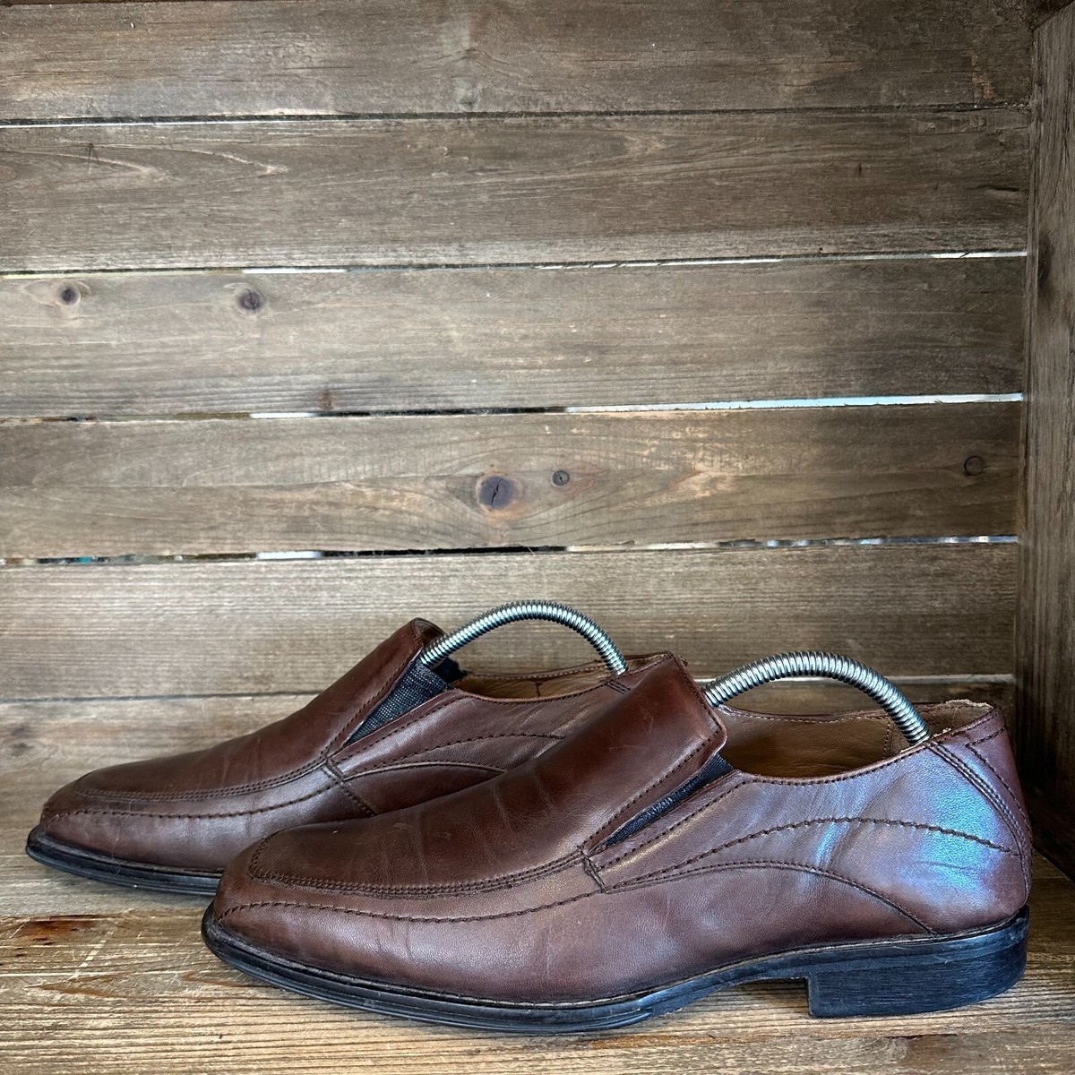 Men’s sz 9 Johnston & Murphy slip ons leather loafers, good condition Amazon.com | Johnston & Murphy Men main image 2